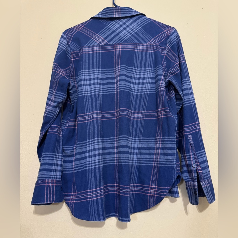 Orvis Plaid Button Down Shirt‎ Small Blue Pink Check Classic Outdoor Prep - Picture 2 of 3